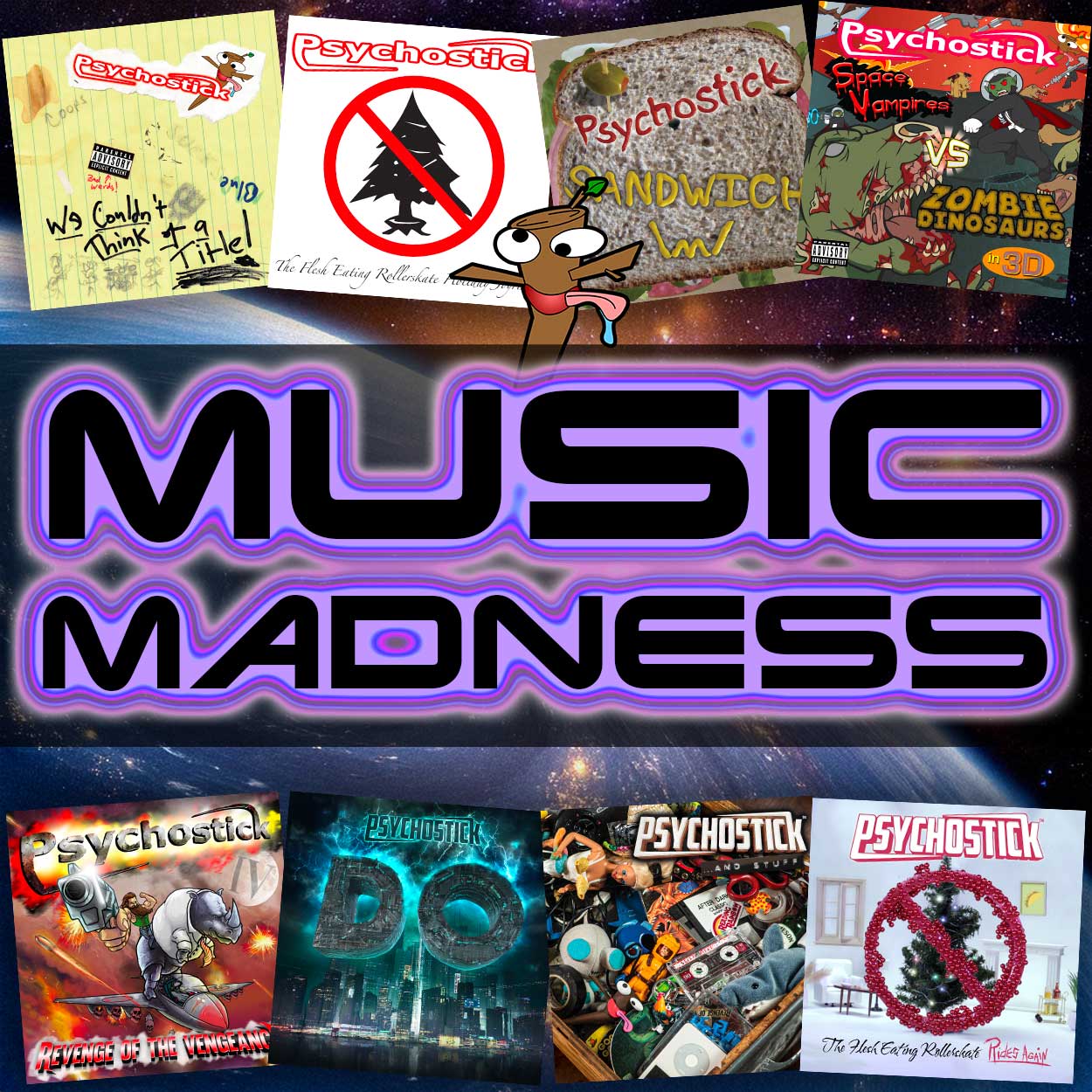 Music Madness! All 8 Albums, singles, etc! – Psychostick