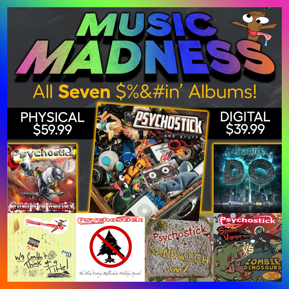 Music Madness! All 7 Albums, singles, etc!