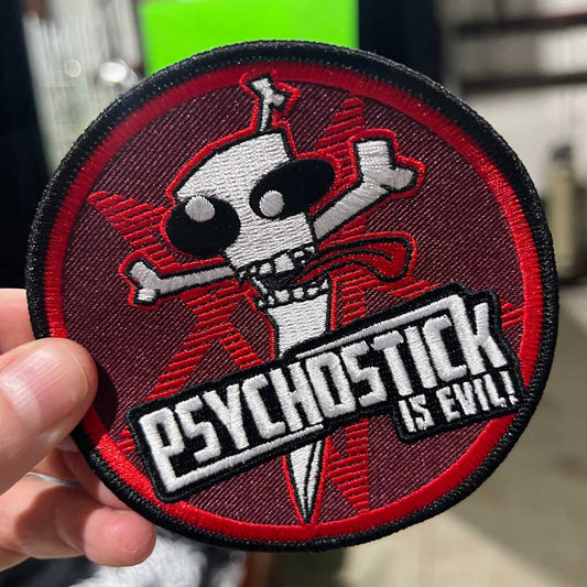 "Psychostick is Evil" (4") Patch