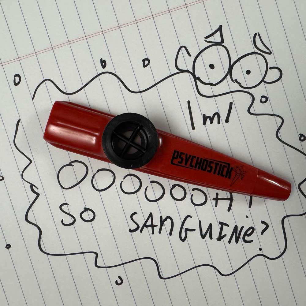 Red & Black "Bloody" Kazoo