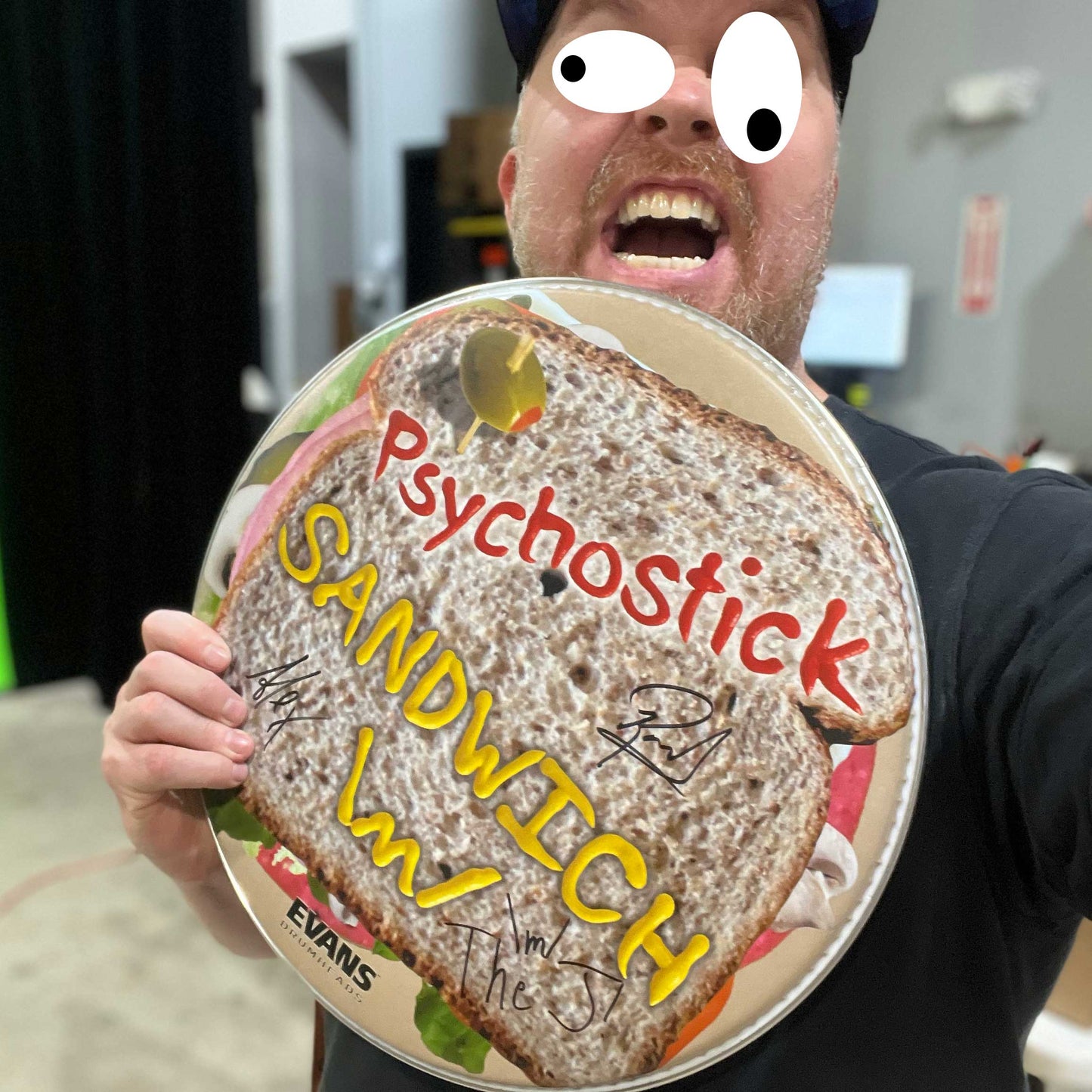"Sandwich" 15 Year Anniversary Limited Signed Drumhead!