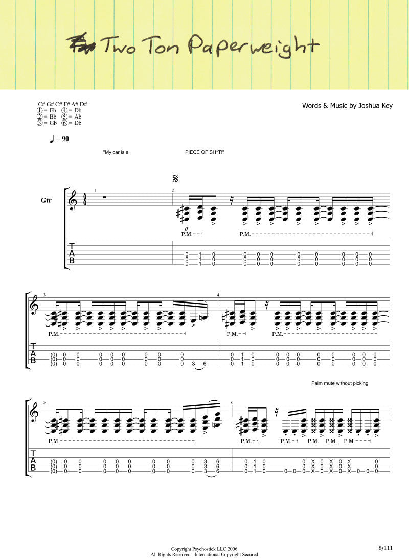 "We Couldn't Think of a Title" Guitar Tabs